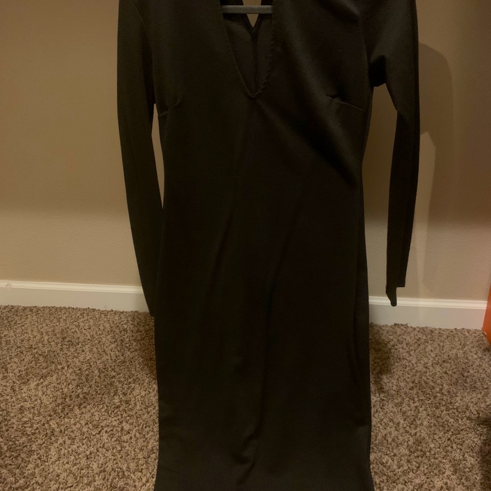 Black long sleeve dress